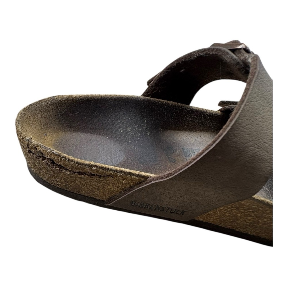 Birkenstock Yara Sandals Brown Leather Women's Size 39 Needs Repair Read - Picture 3 of 13